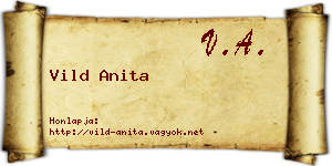 Vild Anita névjegykártya